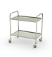 Тележка сервировочная ТС 800*500*850/950, 2 поддона, каркас-труба нерж., колеса Ø 100мм