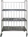 Тележка для белья ТСП-500 сетчатая с полками