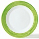 Тарелка d=254 мм. зеленый край Браш /6/