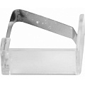 Зажим для скатерти прозрачный с липучкой/пластина /1/100/