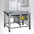 Подставка под пароконвектомат ППК 570*780*810, 1 ряд на 6 ур. для GN 1/1(530*325), загр. узк. стороной, каркас труба нерж.