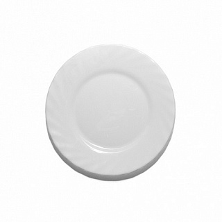 Тарелка пирожковая Трианон, стекло, d=15, h=1,5 см, белый-1