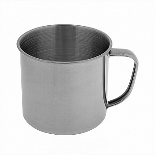 Кружка нерж. 300 мл, h- 7 см, d- 8 см 12/360-1