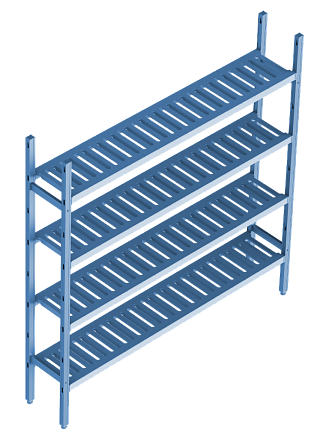 Стеллаж модульный LOAD.Me.POLY. 16AL.4PP50.10B-1