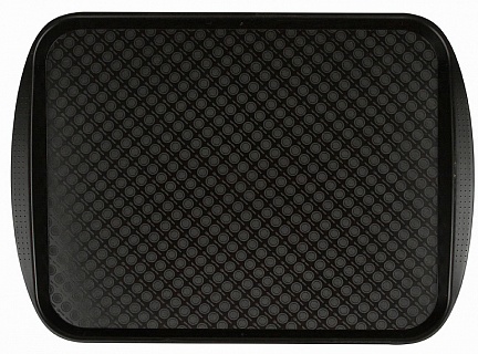 Поднос столовый из полистирола 420х300 мм коричневый [422106714]-1