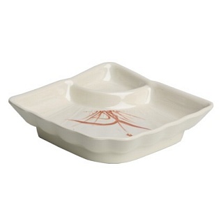 Блюдо веер d=15,4см*в.4см  "Осенняя трава"-1