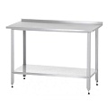 Стол производственный СПРн - 1000*600*860 "Norma Inox", борт, сбор отходов (полка-обвязка разборная; ножка угловая)