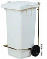 Бак для отходов AV 4674 на колесах, белый
