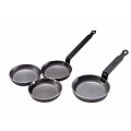 Сковорода d=12 см. для оладьев, белая сталь "Carbone Steel" (индукция) De Buyer