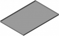 Лист кондитерский 600*400 мм. стальной (двубортный)