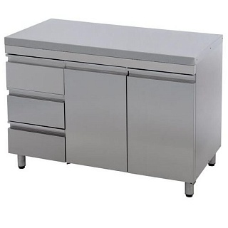 Стол СТ-С-1-1200.600-02-Р-3Л (СТ-3/1200/600 с ящиками)-1