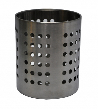 Емкость для столовых приборов (стакан) d=100 мм. h=125 мм. перфор., нерж. MGSteel /1/96/-1