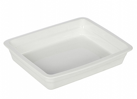 Гастроемкость керамическая «Corone» GN 1/2 326х265х60 мм белая [LQ-QK15029]-1