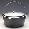 Казан с крышкой ручкой, чугун D=31 см Н=13,5 см V=8л 