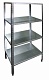 Стеллаж СТРо 1.116 1100*600*1800, 4 полки-решетки, оцинк. 