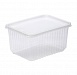 Контейнер 1500мл прямоугольный ЮП с крышкой, ПП с крышкой 186 (1 шт/упак, 500 упак/кор)-preview-2