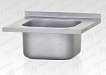 Ванна моечная ВМЦн - 700*600*860 "Norma Inox", 1 м/о 500*400*250, борт, отв. д/смесит., экран (ножка угловая)-preview-2