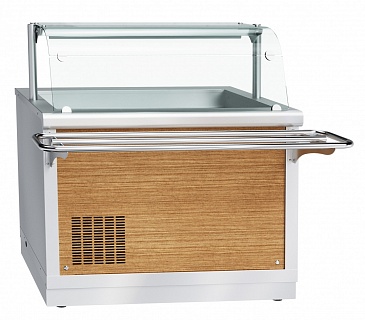 Прилавок холодильный ПВВ(Н)-70Х-НШ нерж. 1120 мм 21000002732-1