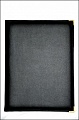 Папка-меню 32,5*24 кож.зам.-шелк черная  росс. кожзам