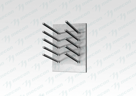 Сушка для крышек горизонтальная СКГн - 600*300*400, нерж. сталь, 6 ячеек-1