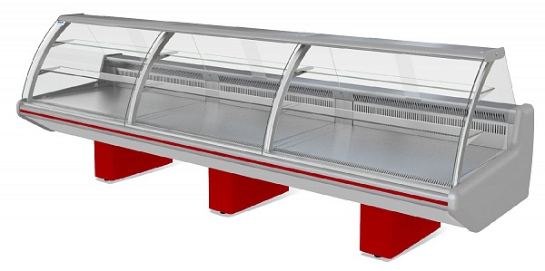 Витрина холодильная Парабель ВХСд-1,25 (без боковин,ТРВ)(одна тумба)-1