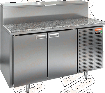 Стол охлаждаемый для пиццы HICOLD PZ1-11/GN (1/3H) камень-3