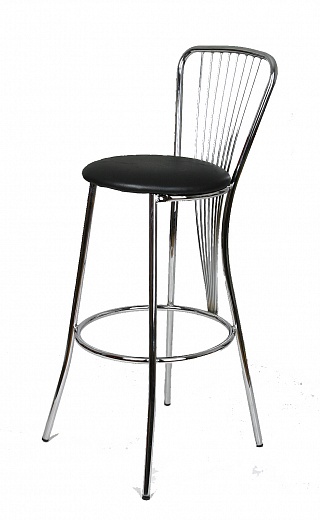 Стул барный "Нерон" СРП 020-05 Люкс каркас никель, гобелен, кож/зам -1