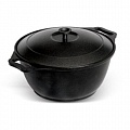 Кастрюля ал. литая 8,0л черный (3шт)