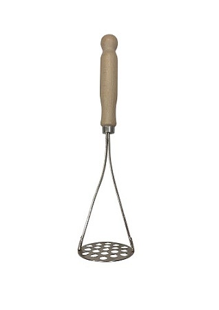 Картофелемялка 267 мм. нерж. с дерев. ручкой /1/100/-1