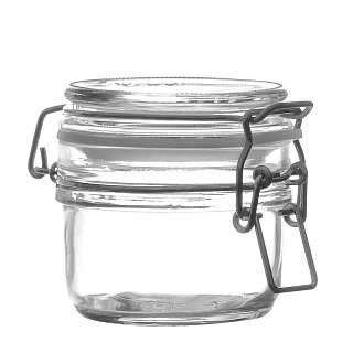 Банка с бугельным замком 170 мл с крышкой-1