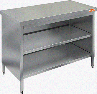 Стол производственный закрытый с 3-х сторон HICOLD НСЗО-11/6-1