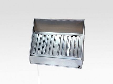 Зонт вытяжной ЗВЗ 1500*1000*400, нерж.ст.-2