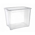 Контейнер 555х390х435 мм с крышкой прозрачный, ПП [4630032194277, 433204601]