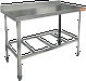 Стол пристенный с бортом и полкой решеткой HICOLD НСО-12/7Б ЭН-preview-2