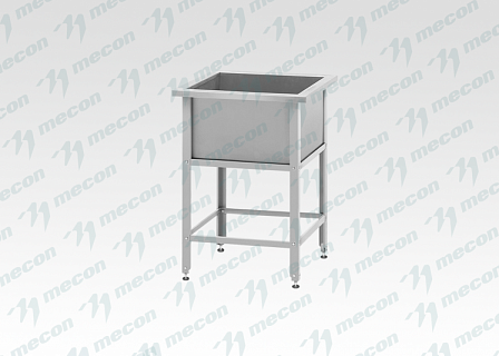 Ванна моечная ВМСн - 1350 (1350*700*860) "Norma Inox", 1 м/о 1250*600*350 (ножка угловая)-2