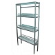 Стеллаж СЛо 155 1500*500*2000 легкий, оцинк. сталь, 4 сплош. полки