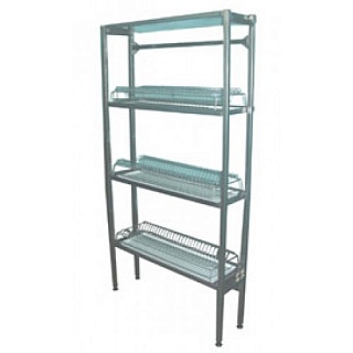 Стеллаж СЛо 155 1500*500*2000 легкий, оцинк. сталь, 4 сплош. полки-1