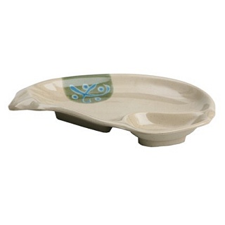 Блюдо баклажан 21,8см *14,6см * в.2,3см "Удача"-1