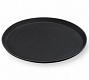 Поднос прорез. d=35см черный MG 