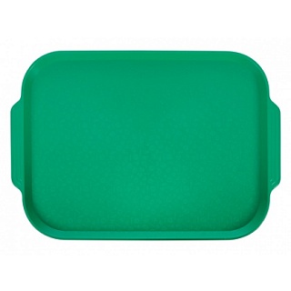 Поднос столовый 450х355 мм с ручками зеленый [06]															-1
