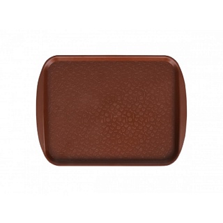 Поднос столовый 330х260 мм коричневый-1
