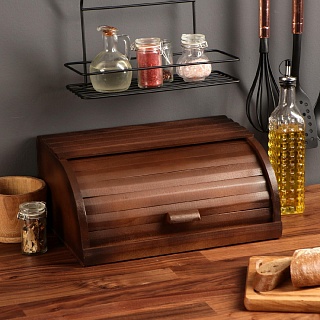 Хлебница деревянная "Кантри", 37 см, массив бука-1