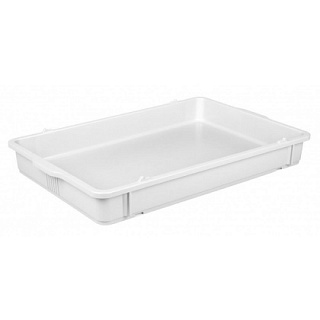 Лоток для теста 650х430х80 мм без крышки белый ПП-1