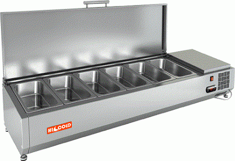 Витрина настольная HICOLD VRTU 1390-1