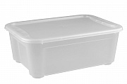 Контейнер 389х275х145 мм с крышкой прозрачный, ПП [43127510121]