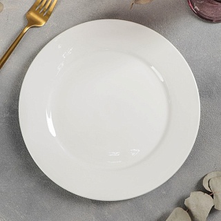 Тарелка обеденная White Label, d=22,5 см, цвет белый-1