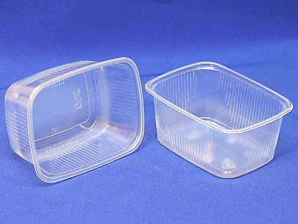 Контейнер 250мл прямоугольный УЮ, ПП с крышкой (100 шт/упак, 10 упак/кор)-1