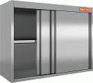 Полка нержавеющая настенная с дверцами купе HICOLD НПК-10/3