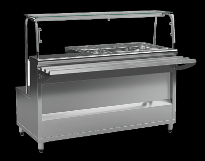 Прилавок-мармит электрический универсальный ПМВЭ 15У (для первых и вторых блюд)-1