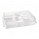 Поднос для выкладки 31,5*21,5*8,5 см с секциями пласт. с пласт. крышкой P.L. Proff Cuisine